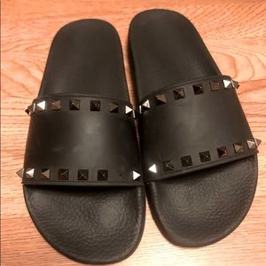 Valentino Garavani Rockstud Slide Sandal